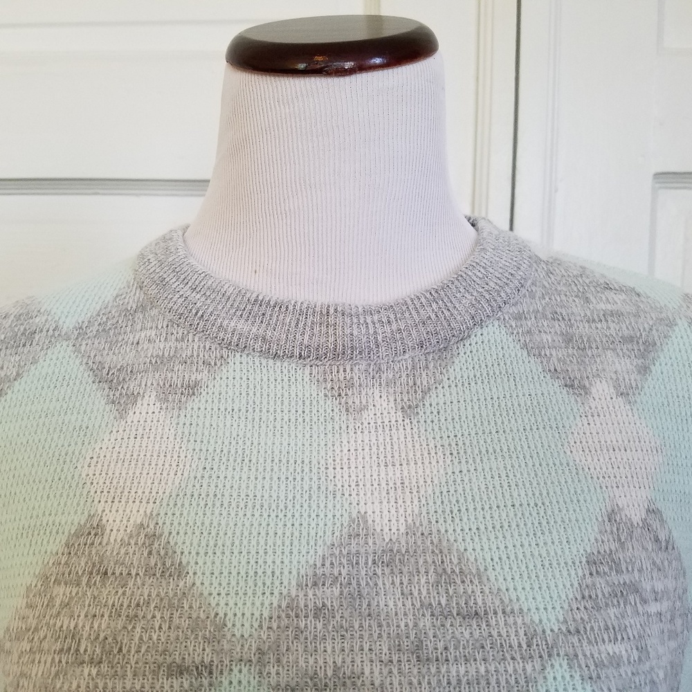 Vintage Zalerno Pastel Argyle Patterned Sweater